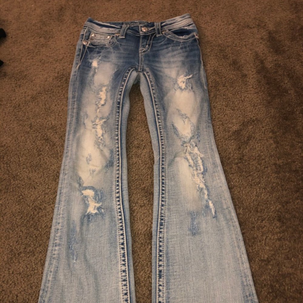 Miss Me beaded bootcut jeans size 10y